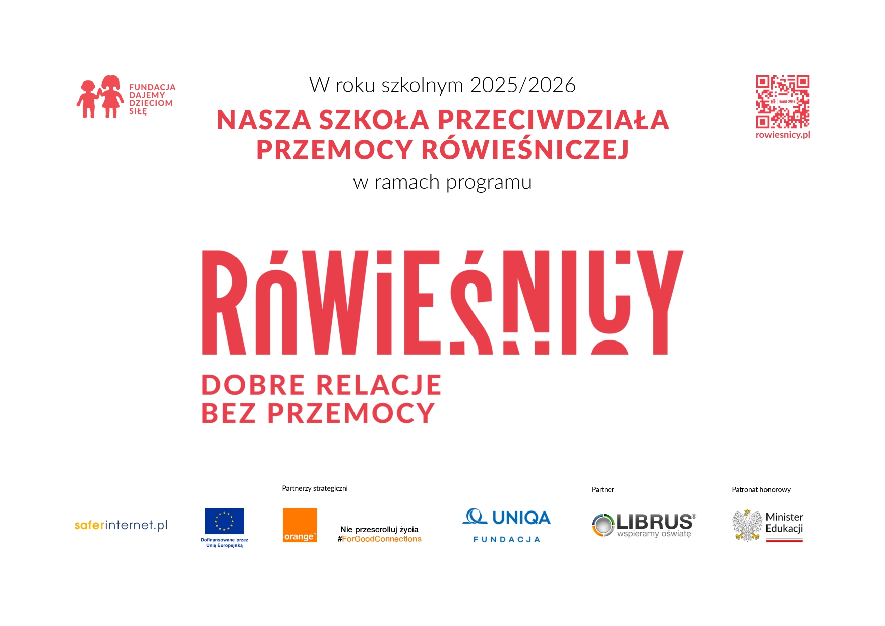 Rówieśnicy- dobre relacje bez przemocy