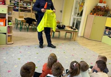 Wizyta Policjanta w naszym przedszkolu!